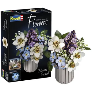 Revell® Revell Blossom Festival Holzblumen, Basteln Steinbaukasten