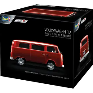 Revell VW T2 Adventskalender Bausatz 1:24 easy-click mehrfarbig Modell...