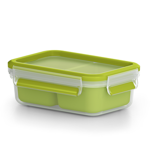 emsa Lunchbox CLIP & GO 5.8 cm hoch 0,55 l transparent/grün günstig