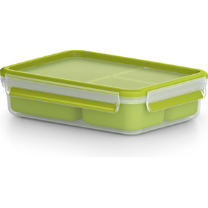 emsa Lunchbox CLIP & GO 5.8 cm hoch 1,2 l transparent/grün günstig