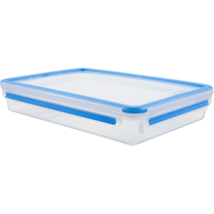 emsa Frischhaltedose CLIP & CLOSE 6 cm hoch 2,6 l transparent, blau günstig