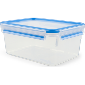 emsa Frischhaltedose CLIP & CLOSE 11 cm hoch 3,7 l transparent, blau