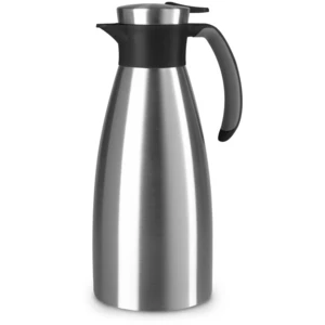 Emsa Soft Grip Isolierkanne, 1,5 Liter, Edelstahl, Schwarz - 12 h heiß...