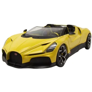 Bburago Modellauto Bugatti W16 Mistral gelb, Maßstab 1:18