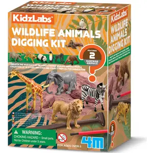 4m Ausgrabungsset Wilde Tiere