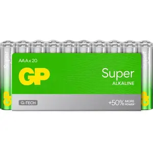 GP Batteries Batteries Super Alkaline AAA 1.5v 20pce (20 Stk., AAA), Batterien + Akkus günstig