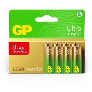 GP Batteries GP - Ultra Alkaline Battery, Size AA, 15AU/LR6, 1.5V, 8-pack (8 Stk., AA), Batterien + Akkus günstig