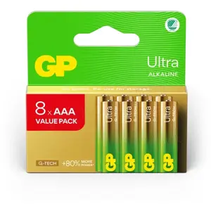 GP Batteries GP Ultra Alkaline AAA Battery, 24AU/LR03, 8-pack (8 Stk., AAA), Batterien + Akkus günstig