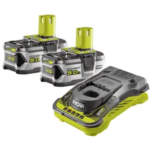 Ryobi Akku + Ladegerät 18V (2x 5.0Ah)