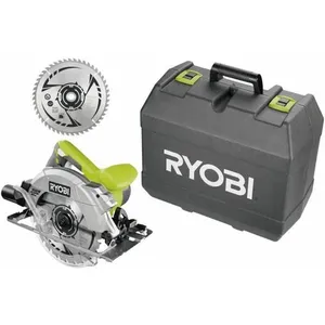 RYOBI   1600-W-Kreislasersäge + Koffer. 2 Sägeblätter 190 mm, 24 & 48 ...