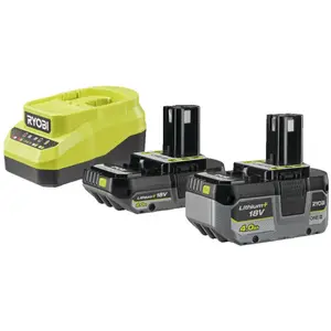 Ryobi ONE+ Akku-Set RC18120A-242X: 2 Akkus + Ladegerät