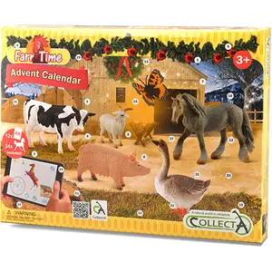Collecta Adventskalender mit handbemalten Figuren. Leben auf dem Bauer...