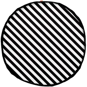 Spielteppich und Aufbewahrungstasche Play&Go Stripes Black 140 cm