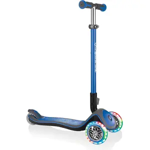 GLOBBER ELITE DELUXE LIGHTS   Tretroller Kinder, 120/80 mm, ABEC 5, 3-...