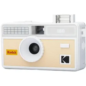 Kodak i60, white/light beige, Analogkamera, Weiss, Beige, Grau