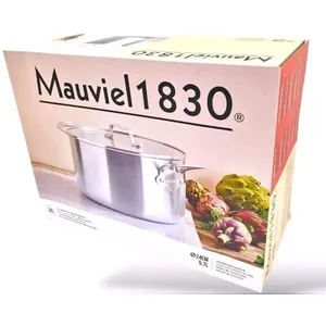 Mauviel 1830 - Kochtopf - 24 cm - Edelstahl - alle Wärmequellen