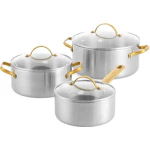 GreenPan Padova Reserve 3-lagig Stainless Steel Kochtopfset 6-teilig günstig