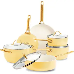 GreenPan Padova Reserve Topf-/Pfannenset 10-teilig Sunshine Yellow günstig