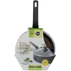 Greenpan Gp Essence Bratpfanne, 24 Cm, Pfanne + Kochtopf, Schwarz