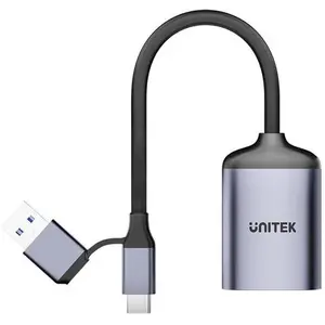 Unitek Czytnik Czytnik kart pami ci SD4.0 /Micro SD4.0, 2w1, Speicherkartenlesegerät, Grau