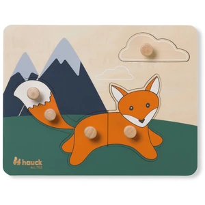 Hauck Baby Steckpuzzle - Fuchs & Formensortierer aus Holz, ab 1 Jahr -...