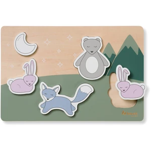 Hauck Baby Holz Steckpuzzle für Babys ab 1 Jahr - Forest - Puzzle N Fi...