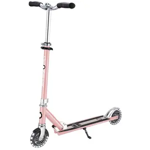 Globber Flow Element Lights Chrome Finish Pink Scooter