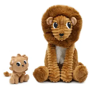 Löwen Papa mit Baby Plüschtier   Verstecktes Löwenbaby