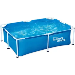 Summer Waves Pool Aufstellpool 260x160x66 cm Familienbad blau günstig