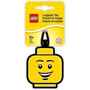 LEGO - Gepäckanhänger Bag Tag Bagtag Taschenanhänger Anhänger gelb Kop...