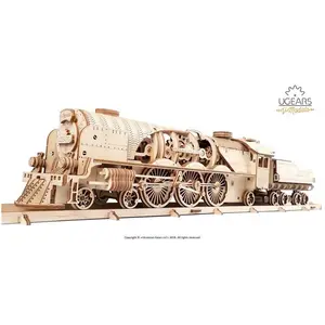 Ugears Lokomotive V-Express mit Wagon