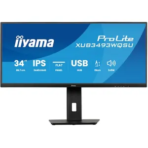 Iiyama ProLite XUB3493WQSU-B6 Business Monitor - Pivot, USB-Hub