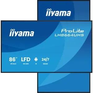 iiyama LH8664UHS-B3AG Digital Signage Display 2,17 m (85,6 Zoll)