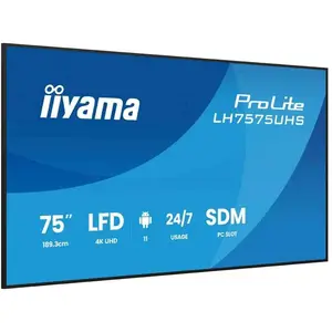 iiyama ProLite LH7575UHS-B2AG Signage Display 190,5 cm (75 Zoll)