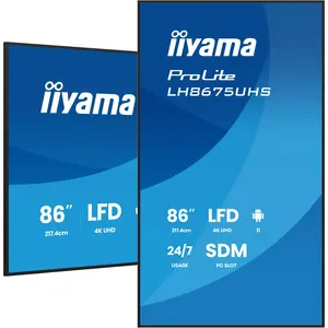 iiyama ProLite LH8675UHS-B2AG Signage Display 218 cm (86 Zoll)