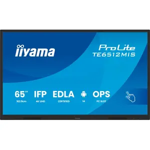 iiyama TE6512MIS-B4AG, Kiosk-Design, 165,1 cm (65"), LCD, 3840 x 2160 Pixel, WLAN, 24/7