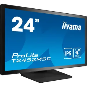 iiyama ProLite T2452MSC-B1, 60,5 cm (23.8"), 1920 x 1080 Pixel, Full HD, LCD, 5 ms, Schwarz