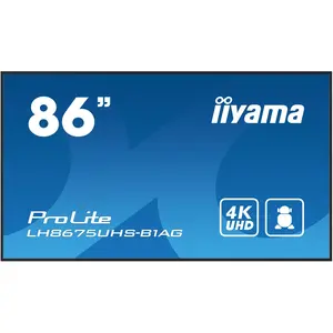 iiyama ProLite LH8675UHS-B1AG (3840 x 2160 Pixel, 85.60"), Digital Signage, Schwarz
