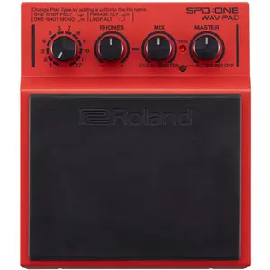 Roland SPD::ONE Wav (Drums, Gitarre), Effektpedal, Schwarz, Rot günstig