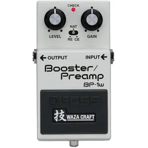 BOSS (Electronics) BP-1W Booster Preamp Waza Craft Edition (E-Gitarre), Effektpedal, Grau günstig