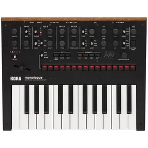 Korg monologue, Analoger Synthesizer, Schwarz, OLED, AC, Akku, AA, 8 h günstig