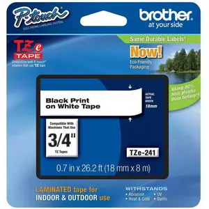 Brother Tze-241 18 Mm 8 M Farbbandkassette günstig