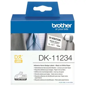 Brother DK11234 - Papier - selbstklebend - Schwarz auf Weiß günstig