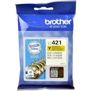 Brother LC-421Y, Gelb, 1 Stück(e), 200 Seiten, Einzelpackung