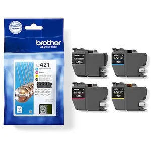 Brother LC-421 Value Pack Tintenpatrone (Packung, 4-tlg)