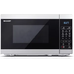 SHARP YC-MG02E-S Mikrowelle mit Grill (Mikrowelle: 800W, Grill: 1000W,...