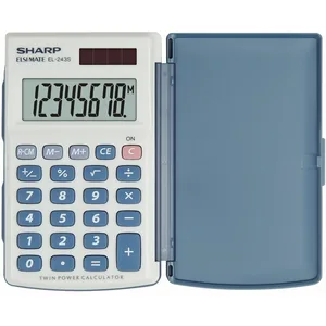 Sharp Taschenrechner EL-243S grau/blau