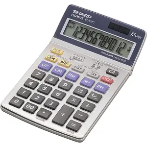 Sharp, Taschenrechner, EL-337C (Batteriebetrieb, Solarenergie)