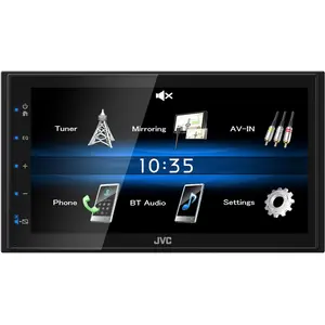 JVC KW-M25BT, Schwarz, 2 DIN, 200 W, 50 W, 20 - 20000 Hz, NTSC, PAL