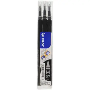 PILOT FriXion Ball Tintenrollerminen 0,7mm - schwarz - 3 Stück günstig